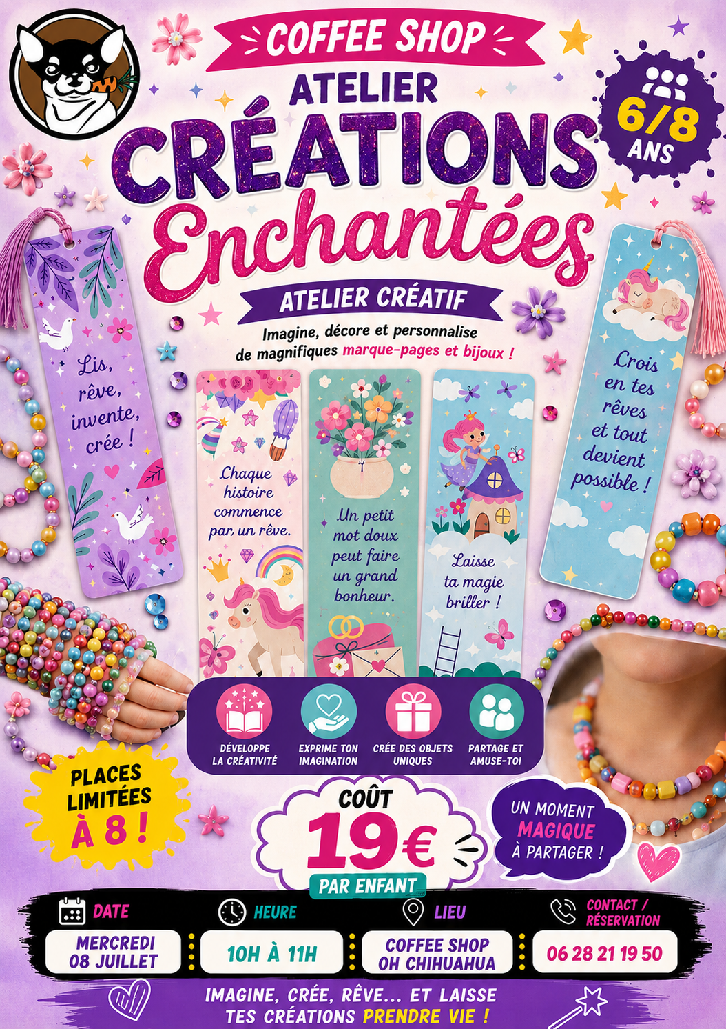 atelier bracelet marque page
