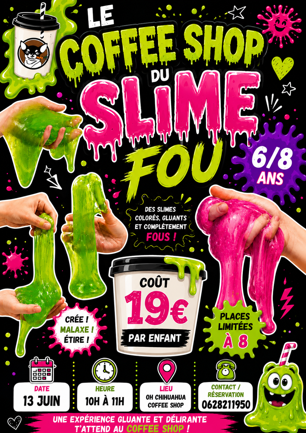 atelier de slime pour enfant